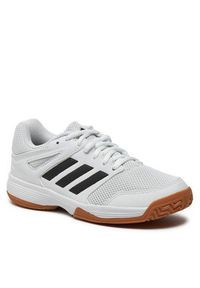 Adidas - adidas Buty halowe Speedcourt Indoor Kids IE8034 Biały. Kolor: biały. Materiał: materiał #2