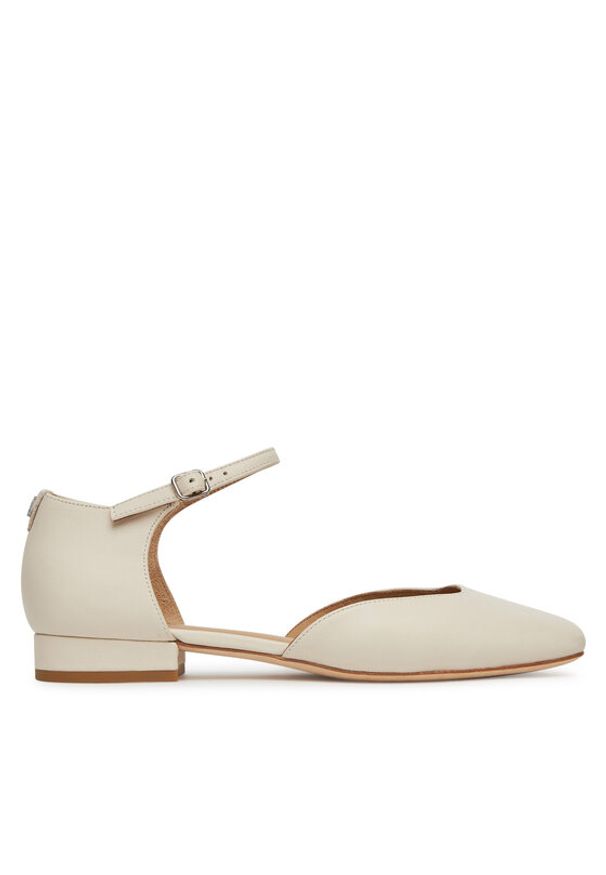 Lauren Ralph Lauren - LAUREN RALPH LAUREN Półbuty Emellie 802966877002 Biały. Kolor: biały. Materiał: skóra