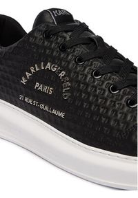 Karl Lagerfeld - KARL LAGERFELD Sneakersy Kapri KL52536K Czarny. Kolor: czarny. Materiał: skóra #5