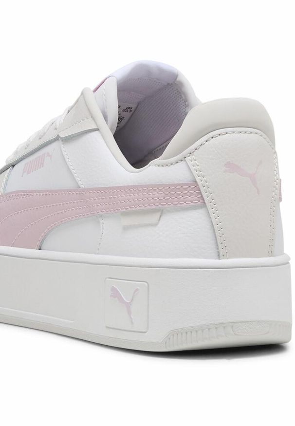 Puma - Sneakersy damskie Carina Street PUMA White Rose Mauve Feather Gray Pink. Kolor: biały, wielokolorowy, różowy, szary. Sport: turystyka piesza