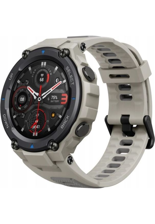 AMAZFIT - Smartwatch Amazfit T-Rex Pro Desert Grey Beżowy (W2013OV3N). Rodzaj zegarka: smartwatch. Kolor: beżowy