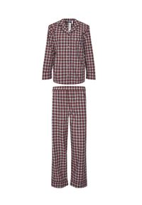 Polo Ralph Lauren Piżama 4P0429 Bordowy Relaxed Fit. Kolor: czerwony. Materiał: bawełna #1