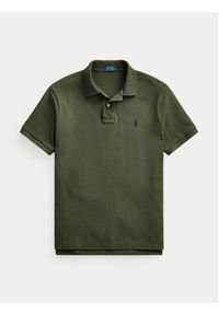 Polo Ralph Lauren Polo 710680784197 Zielony Custom Slim Fit. Typ kołnierza: polo. Kolor: zielony. Materiał: bawełna