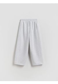 Reserved - Spodnie dresowe z ociepleniem - jasnoszary. Kolor: szary. Materiał: dresówka #1