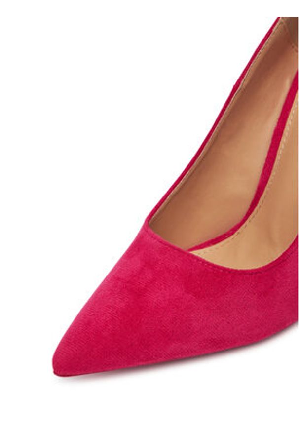 DeeZee Szpilki DZ0023 Różowy. Kolor: różowy. Materiał: materiał. Obcas: na szpilce