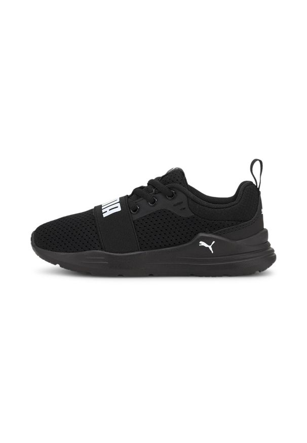 Buty dla dzieci Puma Wired Run. Kolor: biały, wielokolorowy, czarny. Materiał: guma, materiał, syntetyk. Sport: bieganie