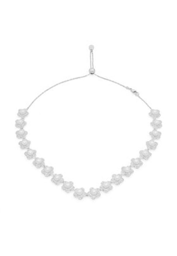 Swarovski Naszyjnik 5751250 Srebrny. Materiał: metalowe. Kolor: srebrny