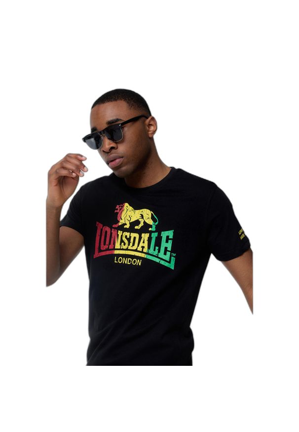 Koszulka Lonsdale Freedom. Kolor: czarny. Materiał: bawełna