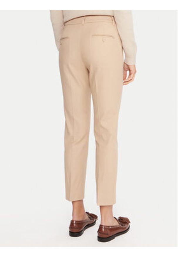 Weekend Max Mara Spodnie materiałowe Vite 2415131031 Beżowy Regular Fit. Kolor: beżowy. Materiał: bawełna