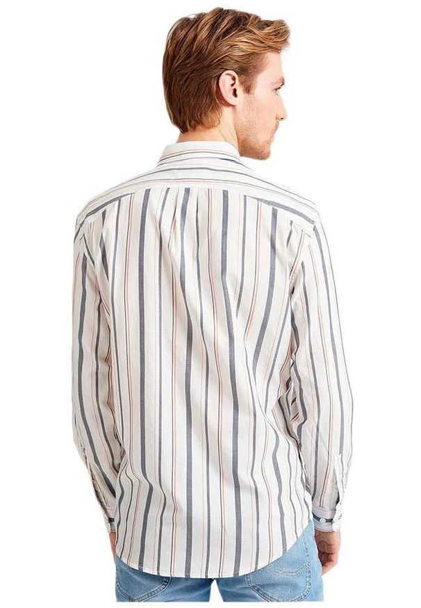 Lee - LEE RIVETED SHIRT MĘSKA KOSZULA RELAXED FIT NAVY L66ITI35 112116461