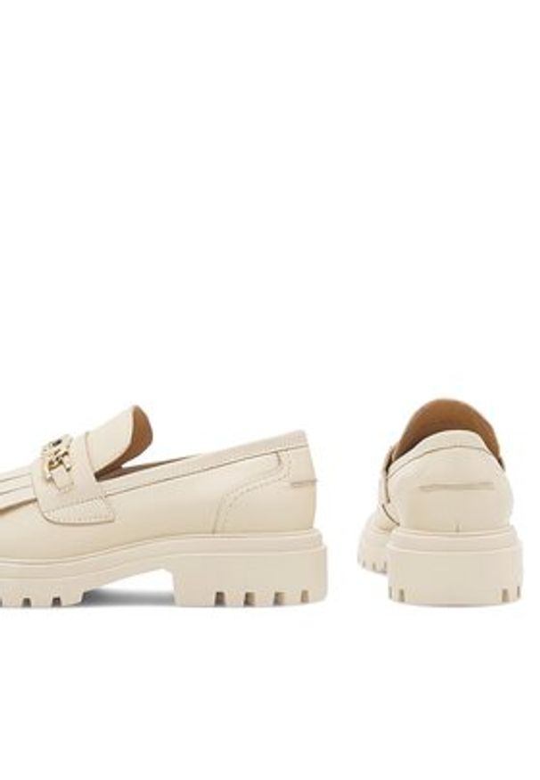 Eva Minge Loafersy ANGE-1018 Beżowy. Kolor: beżowy. Materiał: skóra