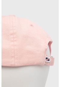 Pepe Jeans czapka Tacio kolor różowy z aplikacją. Kolor: różowy. Wzór: aplikacja