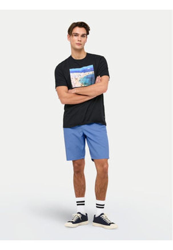 Only & Sons Szorty materiałowe Skal 22034682 Niebieski Slim Fit. Kolor: niebieski. Materiał: syntetyk, bawełna