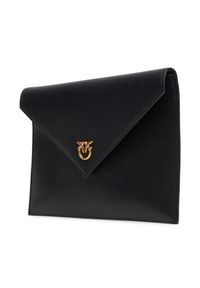 Pinko - PINKO Torebka Flat Purse Handle AI 25-26 PCPL104820 A0F1 Czarny. Kolor: czarny. Materiał: skórzane #4