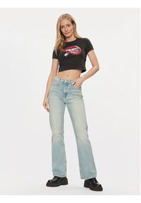 Tommy Jeans T-Shirt Lips DW0DW17373 Czarny Slim Fit. Kolor: czarny. Materiał: bawełna #3