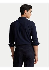 Polo Ralph Lauren Koszula 710654408016 Granatowy Regular Fit. Typ kołnierza: polo. Kolor: niebieski. Materiał: bawełna #8