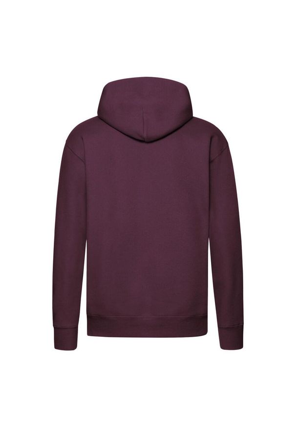 FRUIT OF THE LOOM - Męska Bluza Z Kapturem Premium. Typ kołnierza: kaptur. Kolor: czerwony, wielokolorowy, brązowy