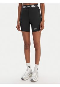 Reebok Szorty sportowe RK25607CCW Czarny Slim Fit. Kolor: czarny. Materiał: syntetyk #1