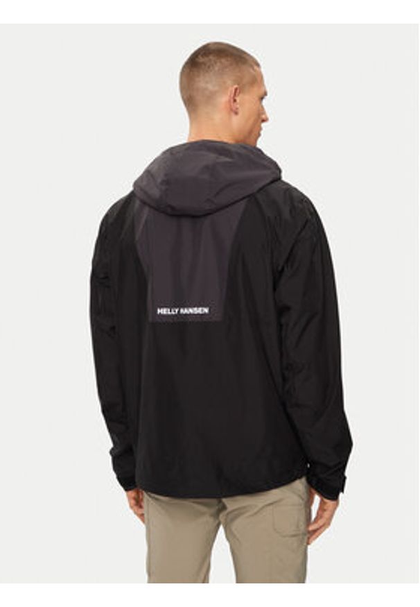 Helly Hansen Kurtka przeciwdeszczowa Rig Rain Jacket 54096 Czarny Regular Fit. Kolor: czarny. Materiał: syntetyk
