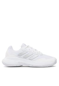 Adidas - adidas Buty Gamecourt 2.0 Tennis HQ8476 Biały. Kolor: biały. Materiał: materiał #1
