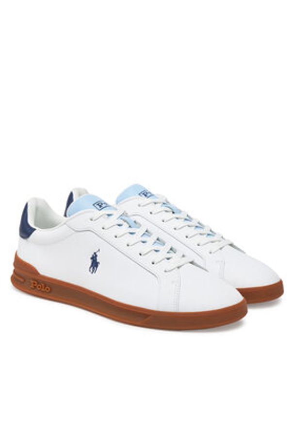 Polo Ralph Lauren Sneakersy Heritage Court II 809965072001 Biały. Kolor: biały. Materiał: skóra