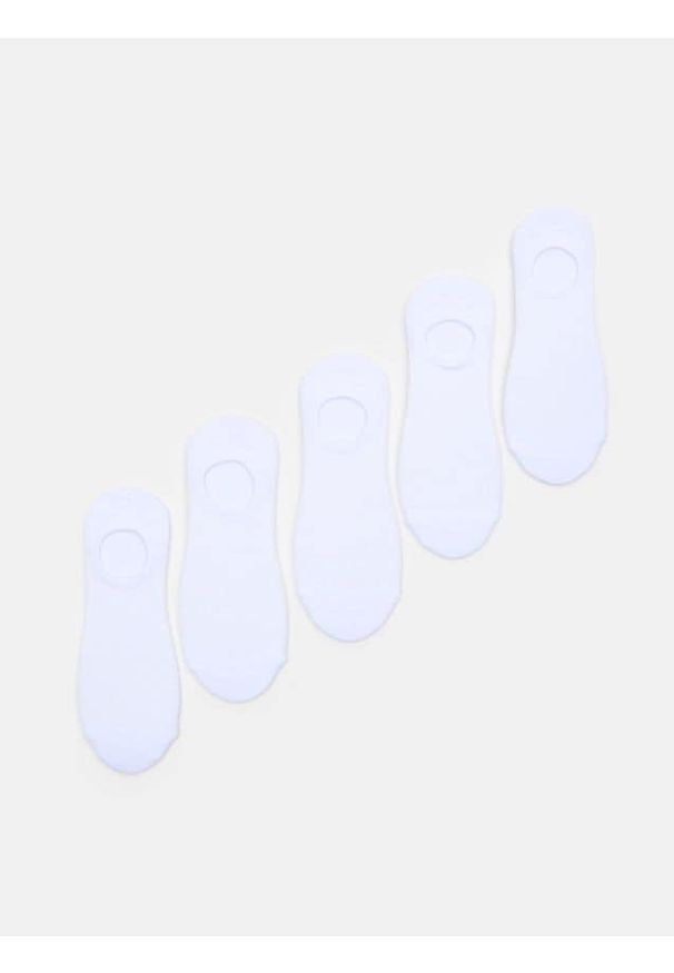 Sinsay - Skarpetki stopki 5 pack - biały. Kolor: biały