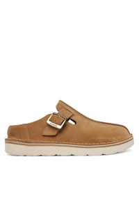 Clarks Klapki Solsbury Mule. 26184168 Brązowy. Kolor: brązowy. Materiał: skóra, zamsz #1