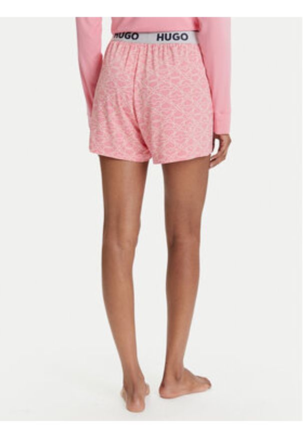 Hugo - HUGO Szorty piżamowe Unite 50490704 Różowy Relaxed Fit. Kolor: różowy. Materiał: wiskoza