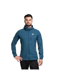 MOUNTAIN EQUIPMENT - Kurtka softshell męska Echo Hooded. Kolor: niebieski. Materiał: softshell