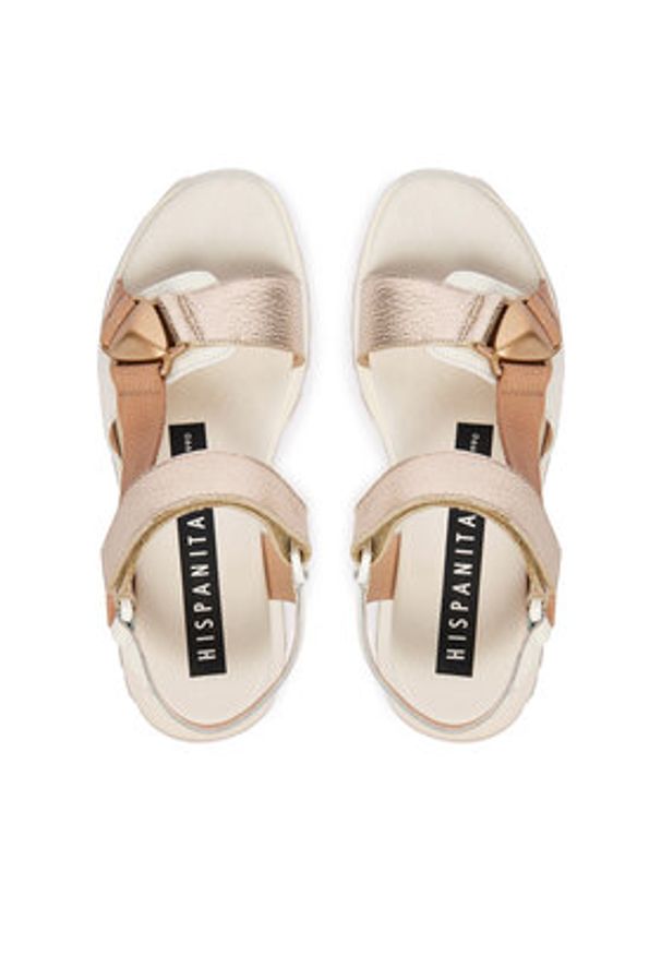 Hispanitas Sandały CHV264807 C001 Beżowy. Kolor: beżowy. Materiał: skóra