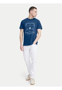 Blend T-Shirt 20716993 Niebieski Regular Fit. Kolor: niebieski. Materiał: bawełna
