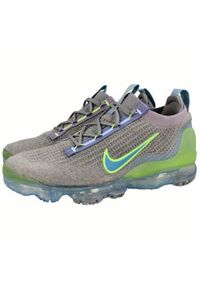 Buty do chodzenia męskie Nike Air Vapormax 2021 FK. Zapięcie: sznurówki. Kolor: szary. Materiał: guma, syntetyk, tkanina, materiał. Szerokość cholewki: normalna. Sport: turystyka piesza