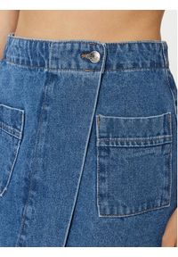 Noisy may - Noisy May Spódnica jeansowa Poppie 27029675 Granatowy Regular Fit. Kolor: niebieski. Materiał: jeans, bawełna #5