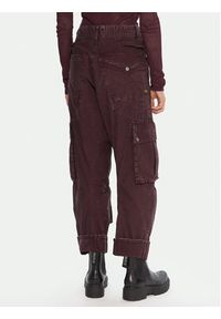 G-Star RAW - G-Star Raw Spodnie materiałowe Cargo 3D D27025-D388 Fioletowy Boyfriend Fit. Kolor: fioletowy. Materiał: bawełna #5