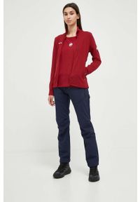 Mammut bluza sportowa Aconcagua Light kolor czerwony gładka. Kolor: czerwony. Materiał: skóra, materiał, włókno. Długość: długie. Wzór: gładki. Styl: sportowy #6
