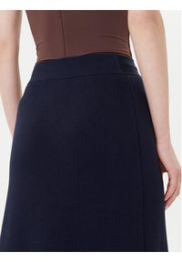 BOSS Spódnica midi Feliora 50542878 Granatowy Regular Fit. Kolor: niebieski. Materiał: wiskoza #3