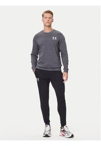 Under Armour Bluza Ua Rival Terry 1370404 Szary Relaxed Fit. Kolor: szary. Materiał: bawełna #4