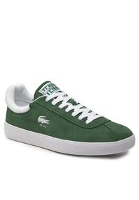 Lacoste Sneakersy Basehot 746SMA0065 Zielony. Kolor: zielony