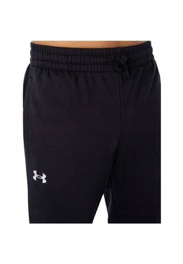 Spodnie treningowe męskie Under Armour 1379774001. Kolor: wielokolorowy, biały, czarny. Materiał: dresówka. Sport: bieganie