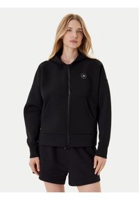 Adidas by Stella McCartney - adidas by Stella McCartney Bluza JV7036 Czarny Loose Fit. Kolor: czarny. Materiał: syntetyk