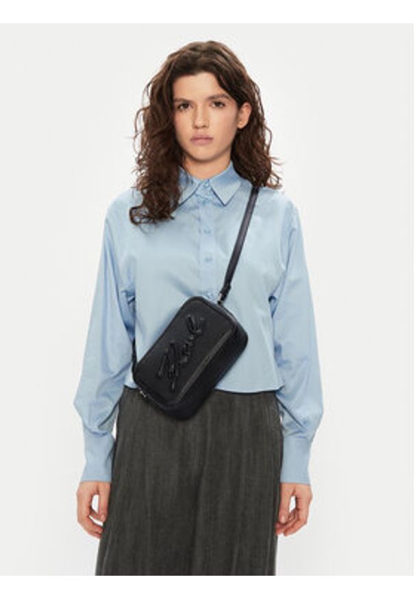 Karl Lagerfeld - KARL LAGERFELD Torebka A1W30040 Czarny. Kolor: czarny. Materiał: skórzane