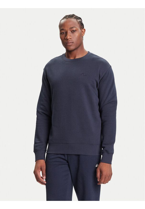 Quiksilver Bluza Salt Water Crew EQYFT05158 Granatowy Regular Fit. Kolor: niebieski. Materiał: bawełna