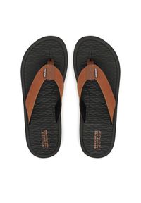 skechers - Skechers Japonki Tantric-Copano 205097/BRN Brązowy. Kolor: brązowy. Materiał: skóra #1