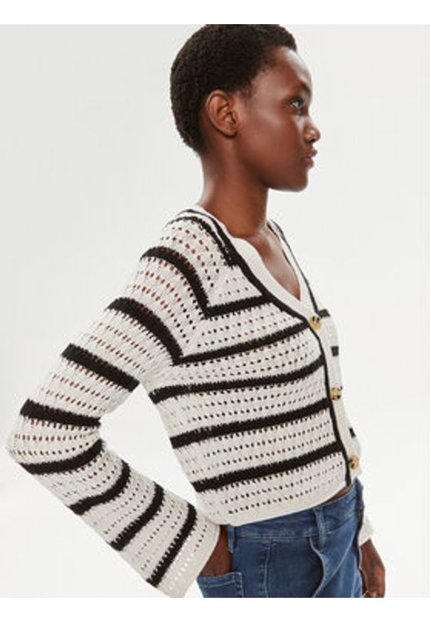 Brave Soul Kardigan LKC-248TRIXIE Écru Relaxed Fit. Materiał: syntetyk, bawełna