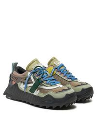 OFF-WHITE - Off-White Sneakersy OMIA139S22FAB0015501 Zielony. Kolor: zielony. Materiał: materiał #3