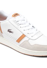 Lacoste Sneakersy T-Clip Contrasted Accent 747SMA0066 Biały. Kolor: biały