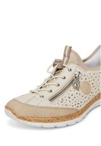 Rieker Sneakersy CEO-N42V3-60 Beżowy. Kolor: beżowy. Materiał: materiał #6