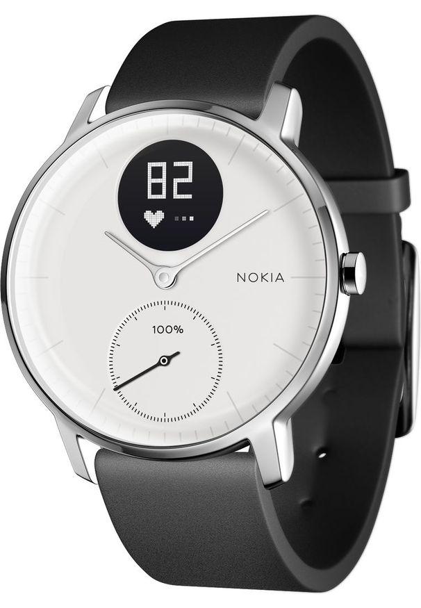 NOKIA - Smartwatch Nokia Activité Steel HR Czarny (HWA03-36white-All-Inter). Rodzaj zegarka: smartwatch. Kolor: czarny
