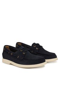 BOSS Półbuty Sienne 50563130 Granatowy. Kolor: niebieski. Materiał: skóra, zamsz #4