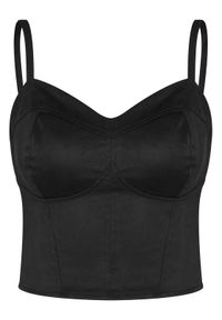 Guess Top W6RH03 WJ472 Czarny Slim Fit. Kolor: czarny. Materiał: syntetyk #1